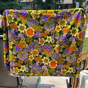 Funky Vibrant Floral Patterned Fabric